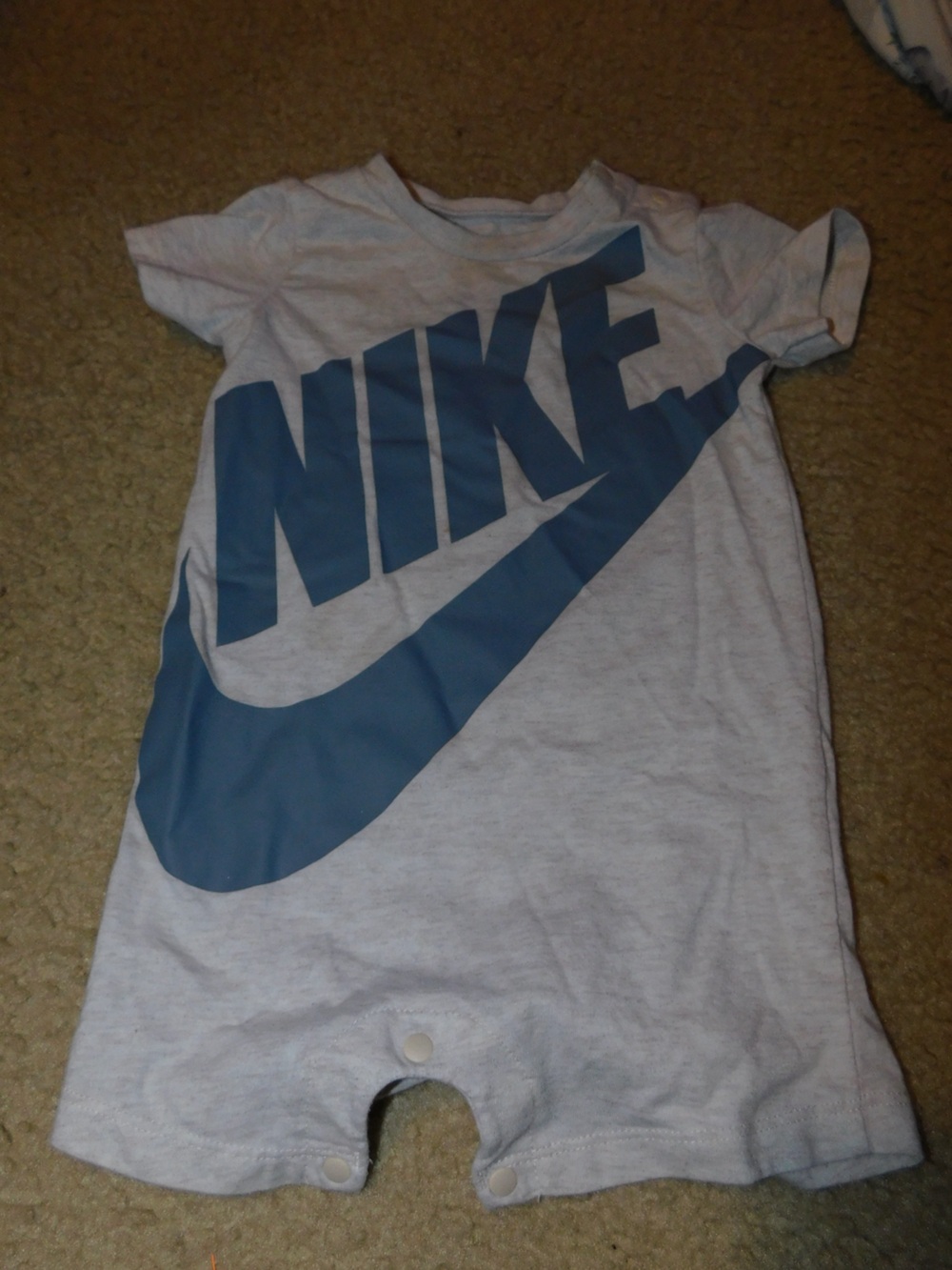 Nike White T-Shirt with Gray Swoosh